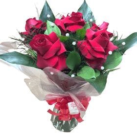 Buque com 6 rosas ROSAS premium - Atual