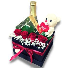 BOX ENDLESS LOVE com rosas